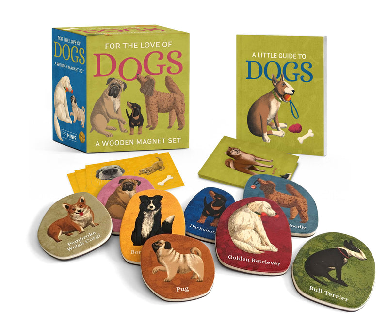 For The Love Of Dogs  - A Wooden Magnet Set
