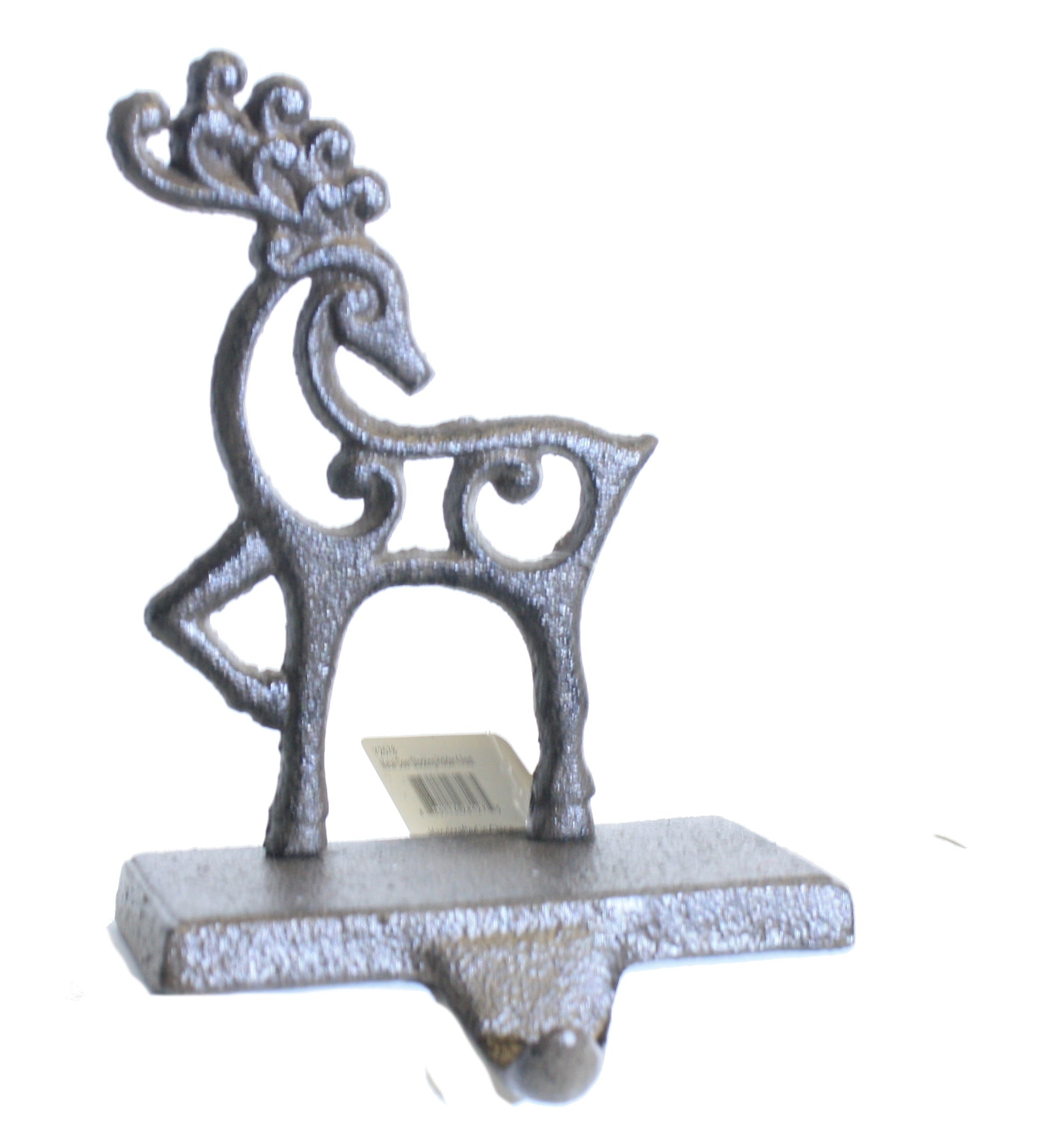 Supports De Bas De Noël Vintage - Rennes En Acrylique Avec Base Métal (hauteur 16,5 Cm)