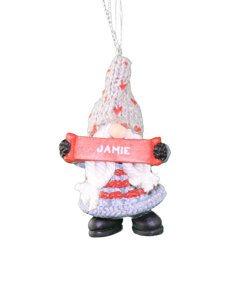 Personalized Gnome Ornament (Letters J-P) - Luke