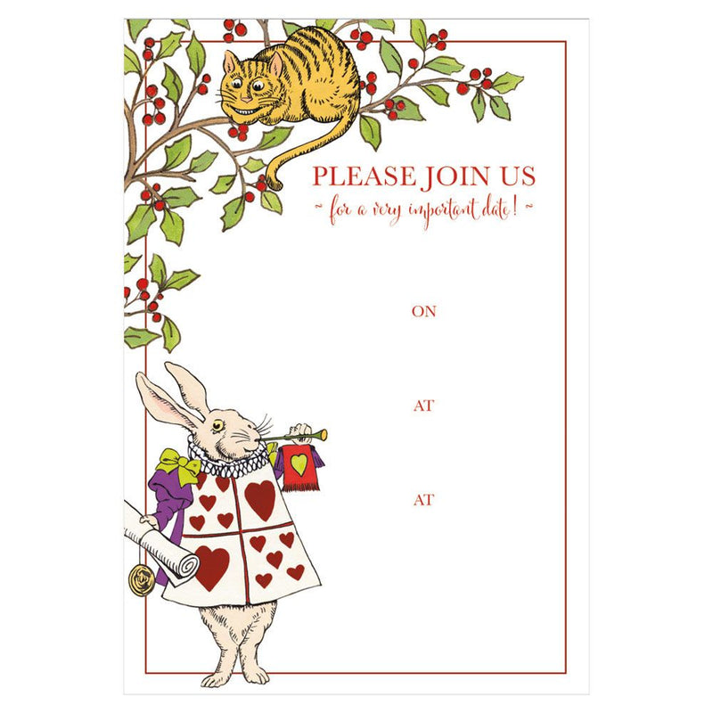 Alice In Wonderland Invite - The Country Christmas Loft
