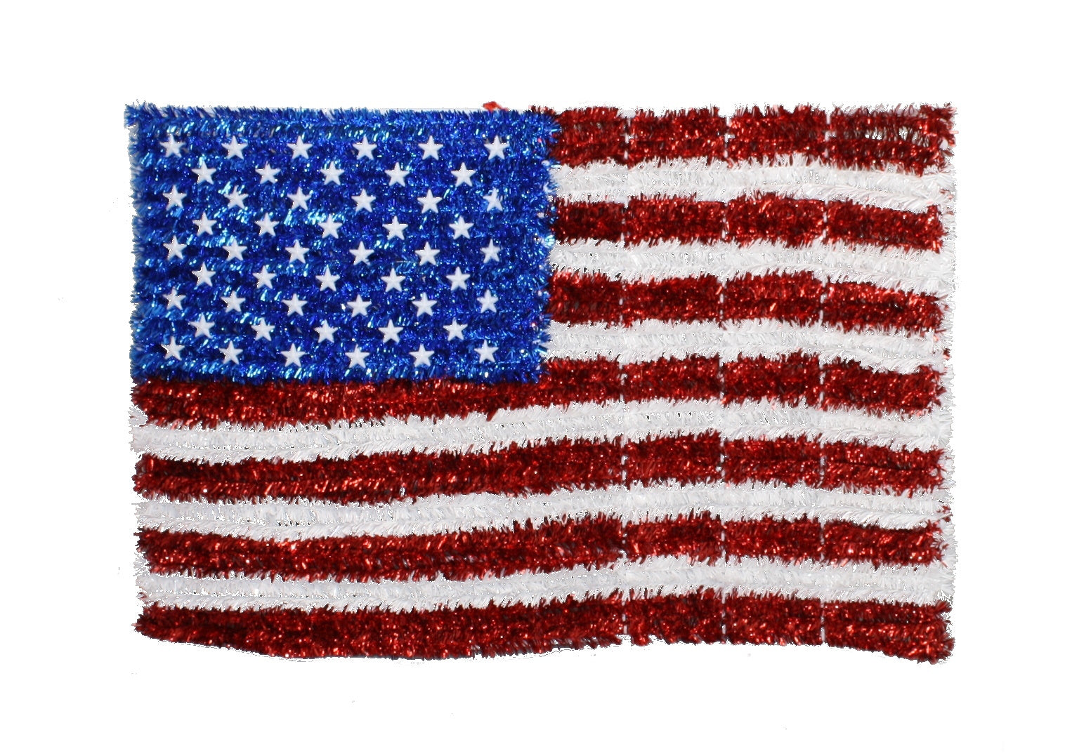 Garland Tinsel American Flag The Country Christmas Loft