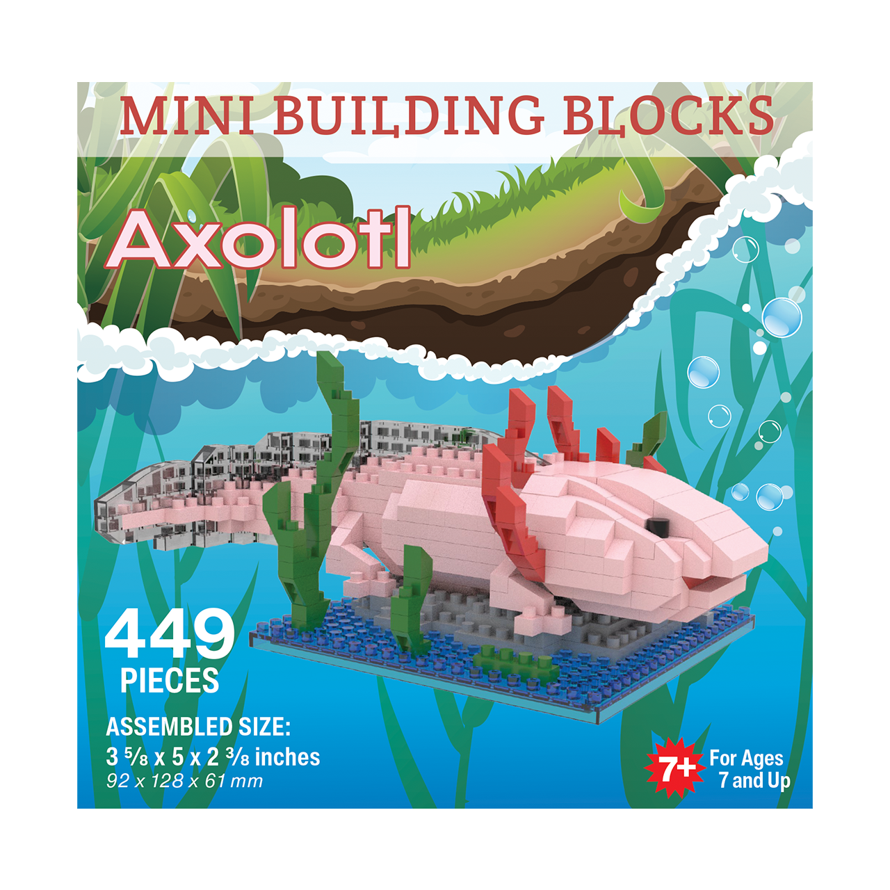 Mini Building Blocks Axolotl The Country Christmas Loft
