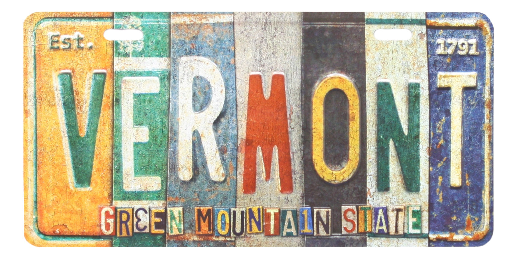 Stamped Vermont License Plate Plates Through the Years The Country