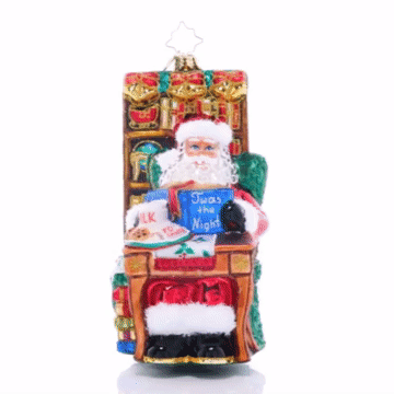 A Tale of Christmas Eve - Glass Ornament