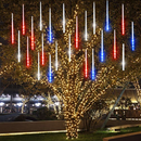 Patriotic Meteor Lighting - 240 LED 10 Piece Set - Christmas >> Lighting - by Lamphome - view 2