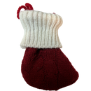 Knitted Red and White Stocking Ornament