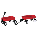 Red Wagons Set Of 2