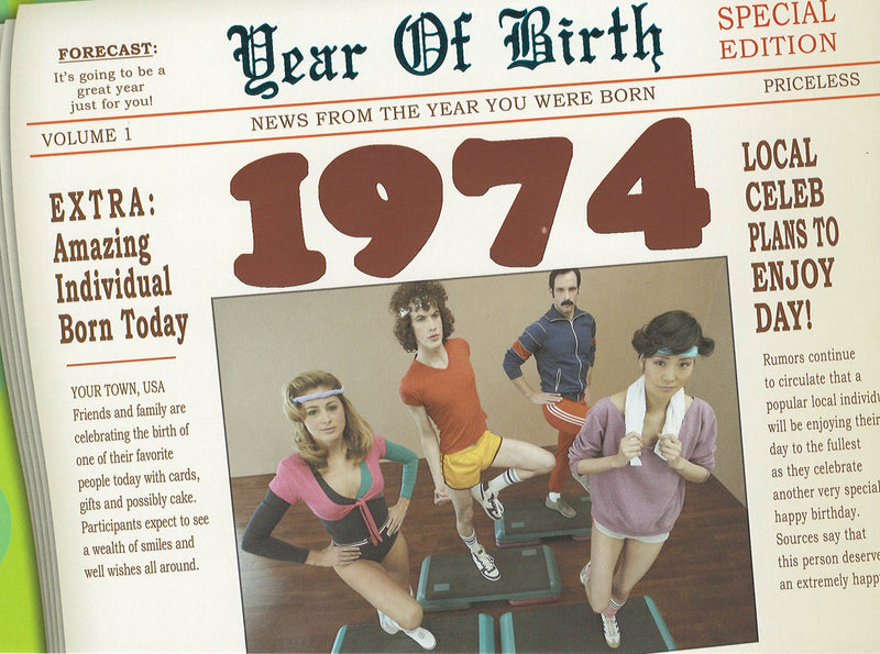 Birthday Card -Year of Birth 1974