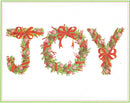 Joy Peppermint Garland Boxed Christmas Cards - Christmas >> Boxed Christmas Cards - by Caspari