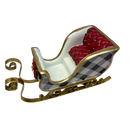Black and White  Holiday Sleigh - Medium