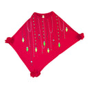 All Decked Out Poncho - Tango Red
