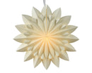 LED Lighted Paper 16 Point Star - 16 Inch - Off White