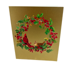 Berry Wreath and Cardinal  Boxed Christmas Cards