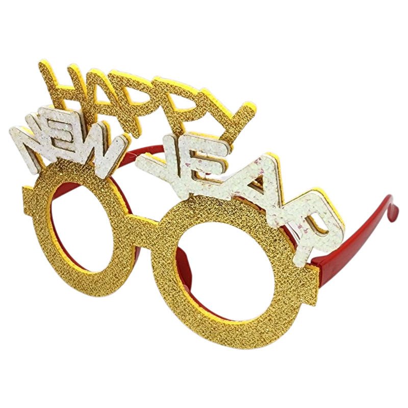 Happy New Year Glasses - Gold