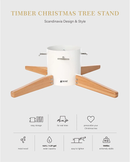 Timber Christmas Tree Stand - Medium - White - Christmas >> Trees and Wreaths - by Tree Nest - view 2