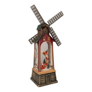 Lighted Windmill Snowglobe - Santa in his Sleigh - Christmas >> Snowglobes - by Confetti Lites