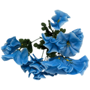 15-Inch Faux Blue Petunia Bush - Home & Living >> Artificial Flowers - by Gerson - view 2