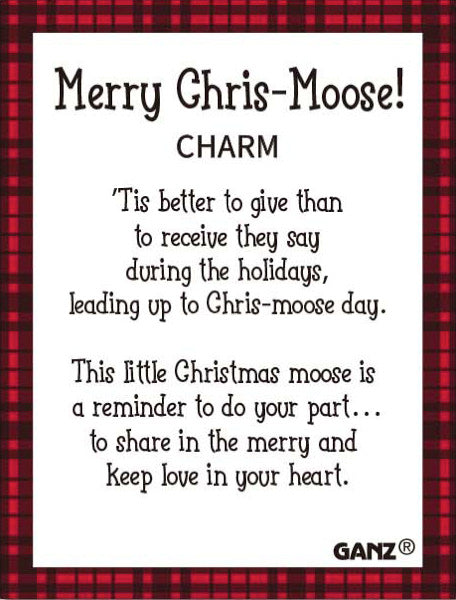 Merry Chris-Moose!  Pocket Charm