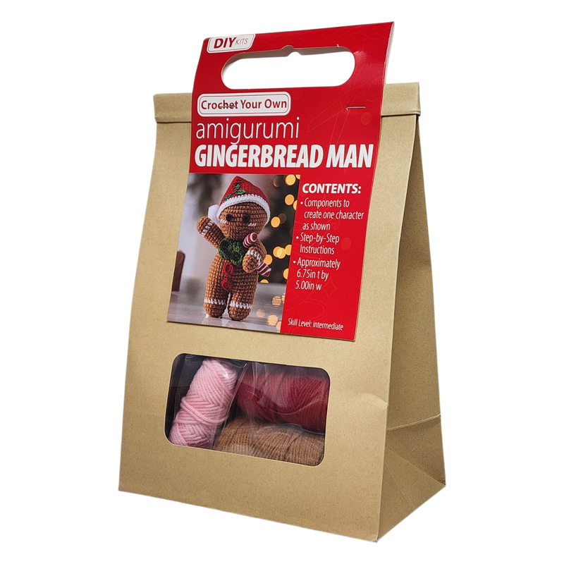Amigurumi Crochet Kit - Gingerbread Man