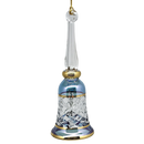 Gold Cut Etched Bell - Blue