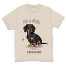 Life is Better with a Dachshund Black T-Shirt -