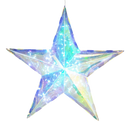 Lighted Holographic Star with Remote Control - 15 Inch