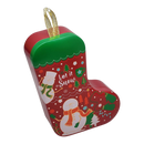 Christmas Stocking Cookie Tin Ornament - Let it Snow