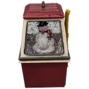 Merry Christmas Ski Gondola Lighted Snowglobe - Snowman