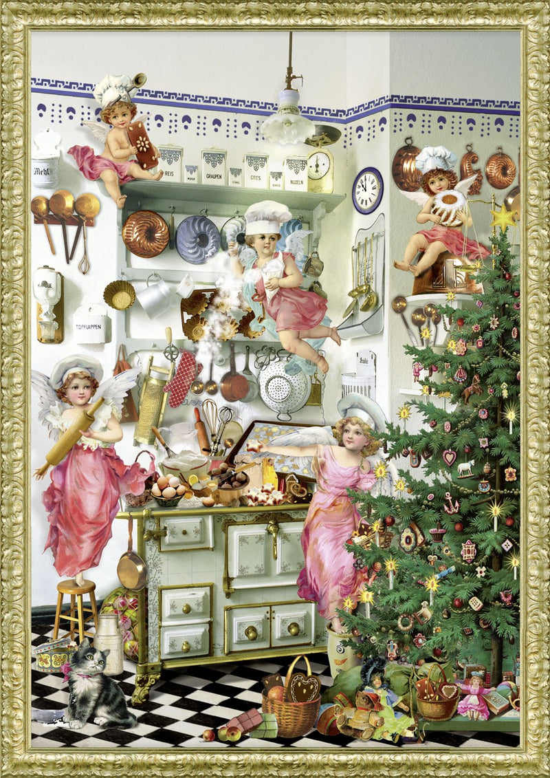 Around the Town Advent Calendar Card - - The Country Christmas Loft