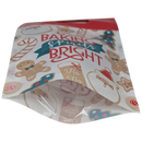 Resealable Treat Bags – Spirits Bright Design with Zipper (Set of 12)