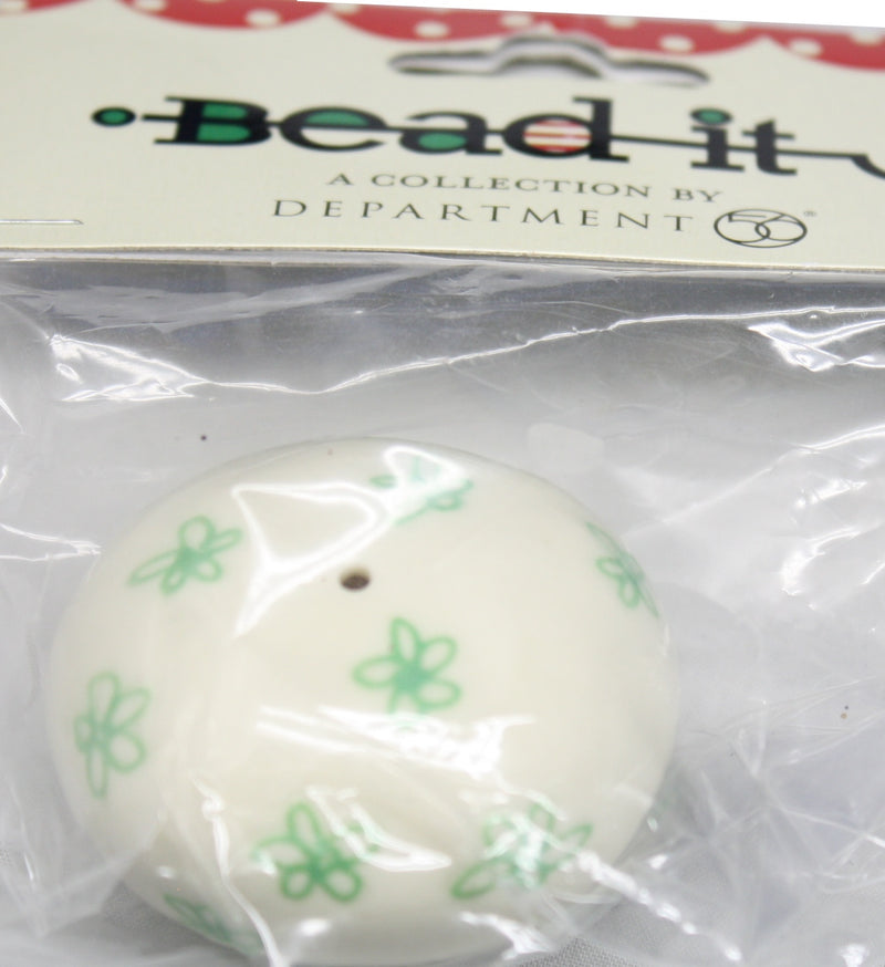 Bead It - Bead Body White With Green Swirl - The Country Christmas Loft