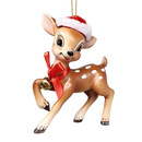 Deer With Christmas Hat Ornament -