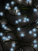 Jingle Bright 100 LED Light Set - Cool White - Green Wire - Christmas >> Lighting - by Kurt Adler - view 2