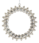 Rhinestone Wreath Ornament - - Christmas >> Ornaments >> Metal - by Park Hill Collections - view 4