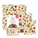Meadow Magic Plant Based Bee's Wrap Food Wrap - Assorted Wrap 3 Pack