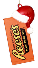 Candy Bar with Hat Ornament - Reeses Cups