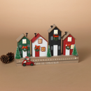 10.75-Inch Lighted Row House Countdown Calendar - Christmas >> Decor - by Gerson - view 2