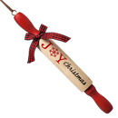 Wood Rolling Pin Ornament - Christmas Joy