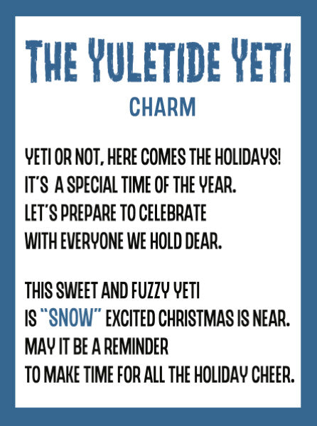 The Yuletide Yeti Charm