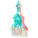 Lighted Holographic Holiday House - 28"