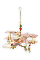 Santa Bi Plane Ornament
