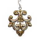 5.5 Inch Metal Ornament Filigree - Fleur