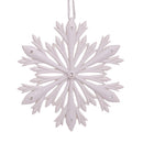 Elegant Snowflake Ornament with Swarovski Elements