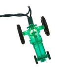 Green Tractor Novelty Light Set - 9 Feet - Christmas >> Lighting - by Kurt Adler - view 3
