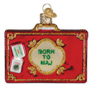Rack and Roll Mahjong Glass Ornament