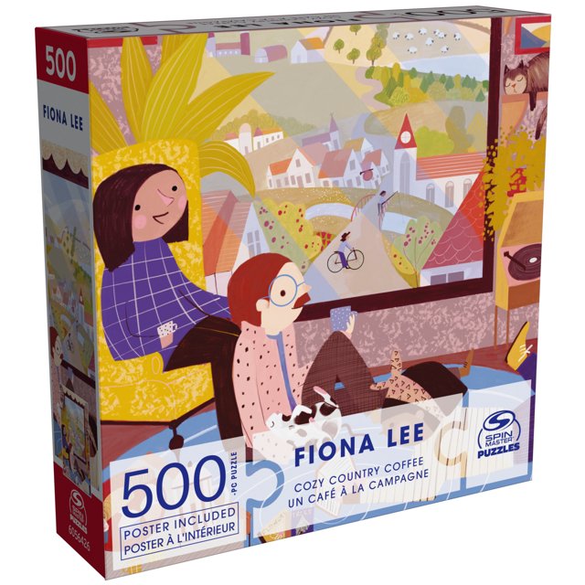Fiona Lee Cozy Country Coffee - 500 Piece Puzzle