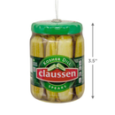 Kraft Claussen Pickles Jar Shatterproof Ornament - Christmas >> Ornaments >> Food & Drink - by Hallmark - view 2