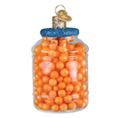 Cheese Balls  Glass Ornament