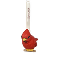 Handcarved Wood Ornament - Red Cardinal