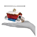 Covered Bridge Glass Blown Ornament - Christmas >> Ornaments >> Glass - by Old World Christmas - view 2